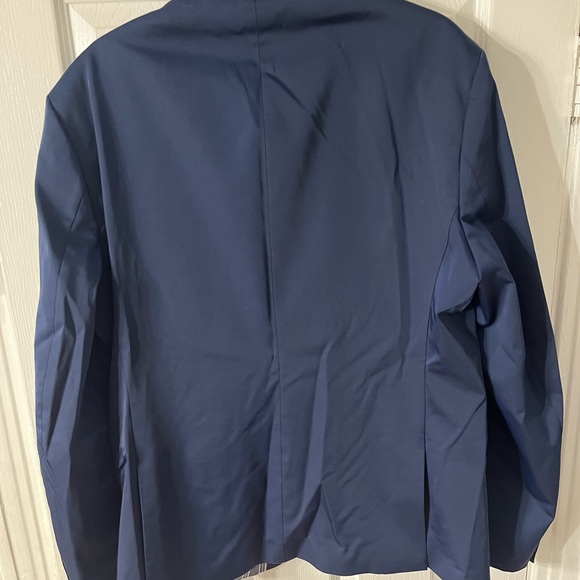 Zara man Men’s Blue Work jacket rn 77302 Front Button Up Width 44”, sleeve - Picture 9 of 14